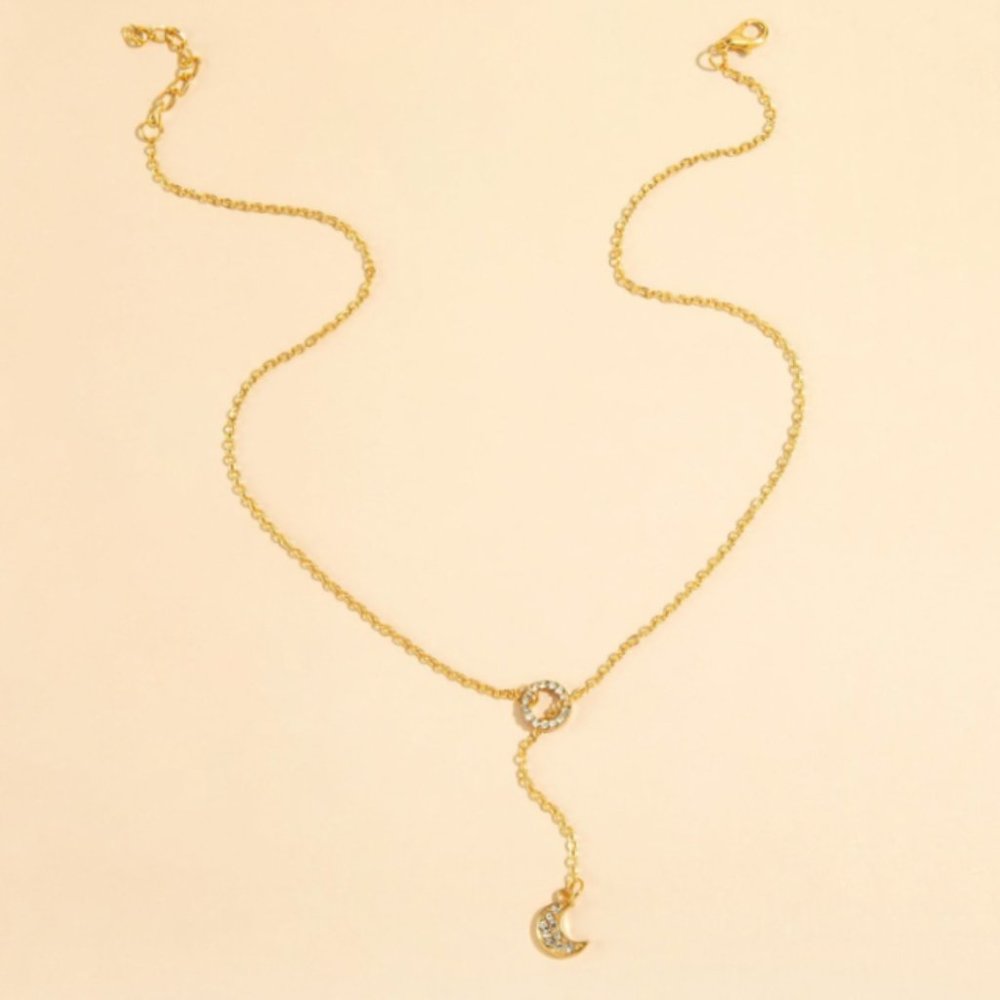 🎀Free Gift🎀 Gold Moon Necklace (New)